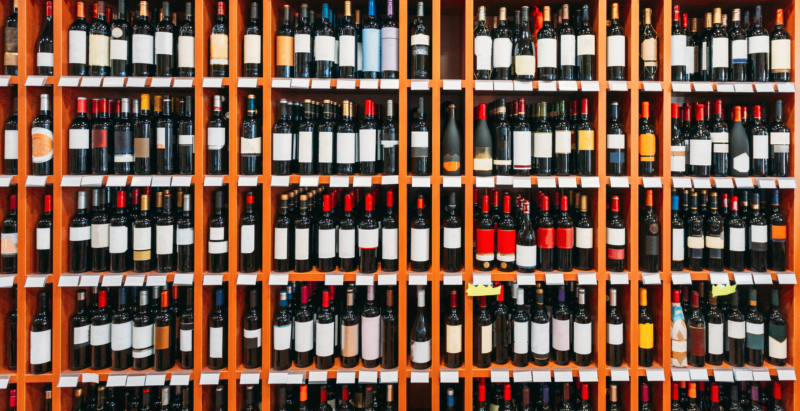 botella vino tamaño